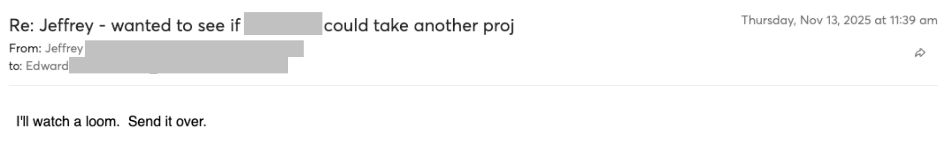 Prospect reply screenshot