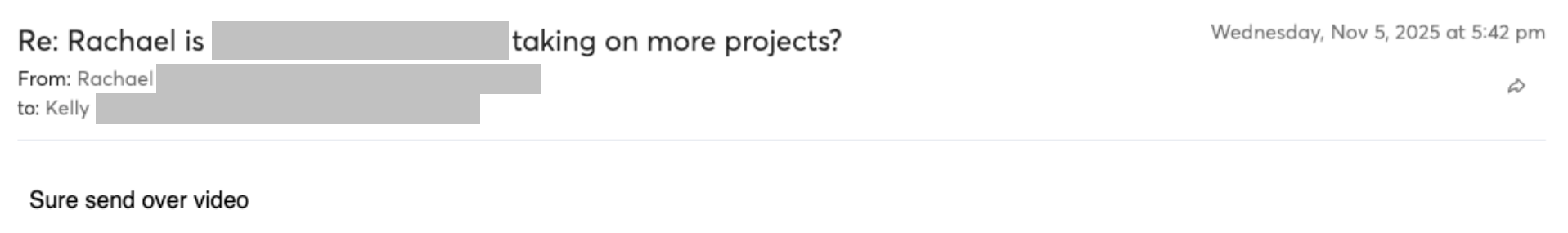 Prospect reply screenshot