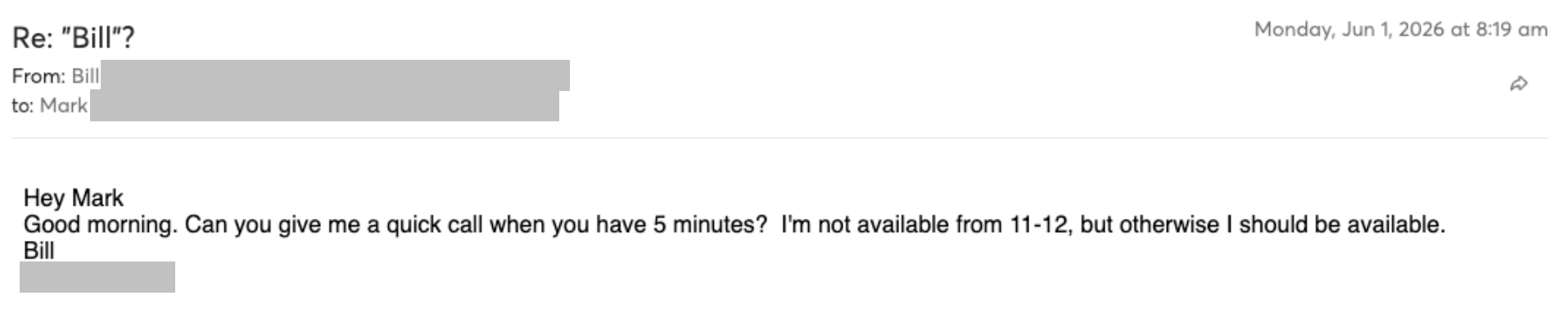 Reply screenshot: Prospect reply — client campaign